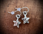 star earrings - rustic celestial jewelry