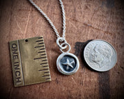 star wax seal necklace pendant - celestial jewelry