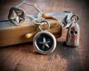 star wax seal necklace pendant - celestial jewelry