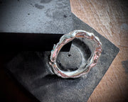 rustic organic bubbles ring - artisan hand crafted jewelry
