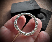 rustic organic bubbles ring - artisan hand crafted jewelry