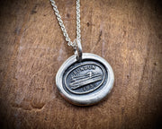 Crystal Palace wax seal necklace - London 1851 - Great Exhibition