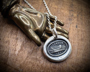 Crystal Palace wax seal necklace - London 1851 - Great Exhibition