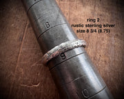 rustic organic ring - sand cast rings