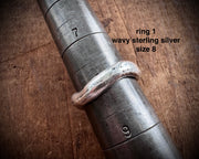 wavy ss ring number 1