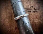 rustic organic ring - sand cast rings