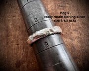 rustic organic ring - sand cast rings
