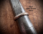 rustic organic ring - sand cast rings