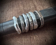 organic rings sand cast jewelry