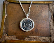 train wax seal pendant