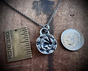hare wax seal intaglio relic pendant - medieval wax seal jewelry