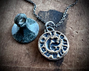 squirrel intaglio wax seal pendant - I CRAKE NOTIS - medieval wax seal jewelry