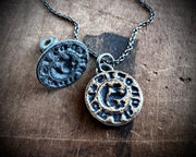 squirrel intaglio wax seal pendant - I CRAKE NOTIS - medieval wax seal jewelry
