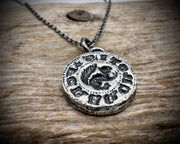 squirrel intaglio wax seal pendant - I CRAKE NOTIS - medieval wax seal jewelry