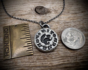 squirrel intaglio wax seal pendant - I CRAKE NOTIS - medieval wax seal jewelry