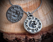 squirrel intaglio wax seal pendant - I CRAKE NOTIS - medieval wax seal jewelry
