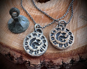 squirrel intaglio wax seal pendant - I CRAKE NOTIS - medieval wax seal jewelry