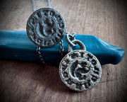 squirrel intaglio wax seal pendant - I CRAKE NOTIS - medieval wax seal jewelry