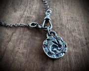 hare wax seal intaglio relic pendant - medieval wax seal jewelry
