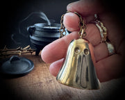 Fiammetta the ghost candle snuffer - large bronze ghost for the home