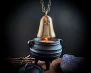 Fiammetta the ghost candle snuffer - large bronze ghost for the home