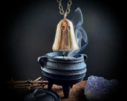 Fiammetta the ghost candle snuffer - large bronze ghost for the home