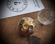 fortune telling dice  - bronze Do You Know ball - divination party game