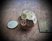 fortune telling dice  - bronze Do You Know ball - divination party game