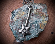 magical star wishing wand pendant