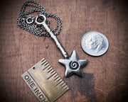 magical star wishing wand pendant