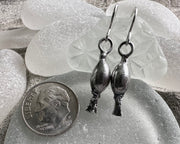 seaweed earrings - rockweed kelp jewelry
