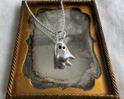 small ghost necklace