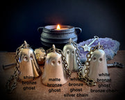Fiammetta the ghost candle snuffer - large bronze ghost for the home