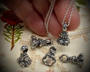 tiny friend ship fob pendant - wax seal jewelry