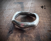 sterling silver wavy ring number 1