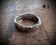 really rustic sand cast ring in ss
