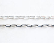 sterling silver drawn cable chain