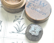 Flowers family antique wax seal