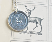 stag wax seal necklace