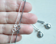 necklace chain - sterling silver cable chain - 16", 18", 20" or 24"