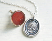 two turtle doves wax seal jewelry