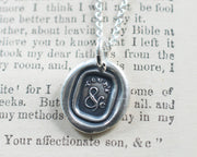 YOUR'S &c wax seal necklace