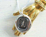 witch wax seal necklace - all have their hobbies - wax seal jewelry