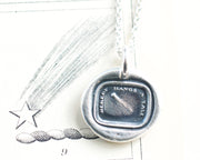 comet wax seal necklace