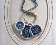 mourning wax seal jewelry
