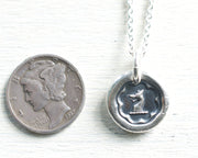 wolf wax seal pendant