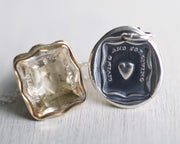 heart wax seal jewelry