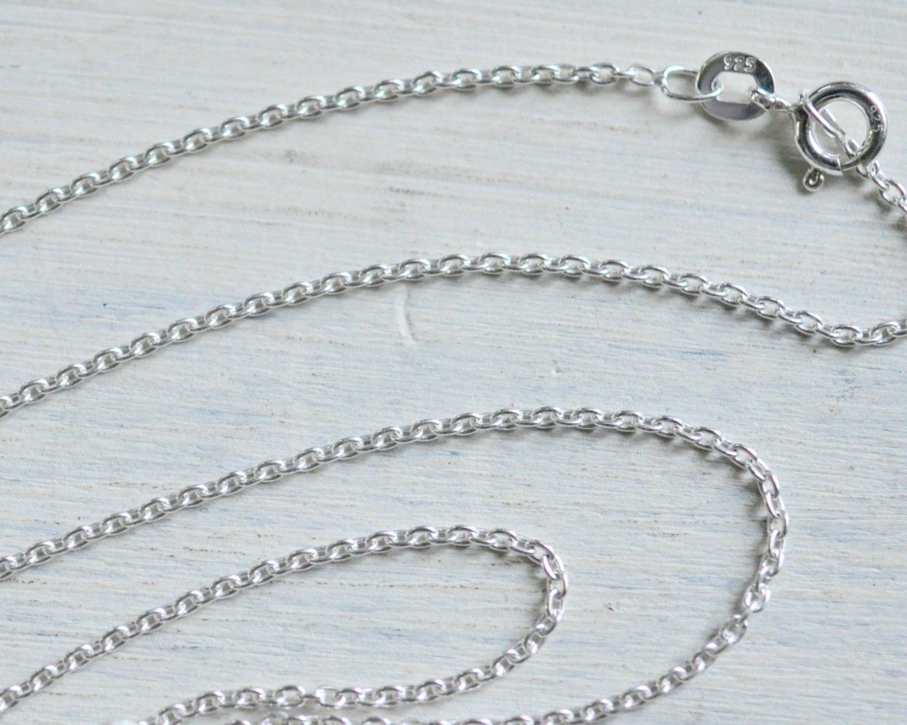 Sterling Silver Cable Chain Necklace - 16-in.