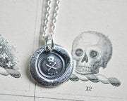 skull wax seal necklace