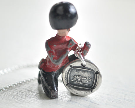 cannon wax seal necklace